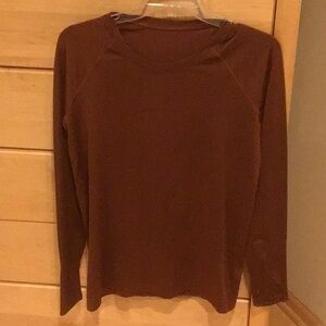 lululemon athletica Brown Long Sleeve Top
